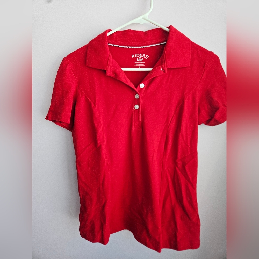 Riders by Lee Vibrant Red Polo Shirt